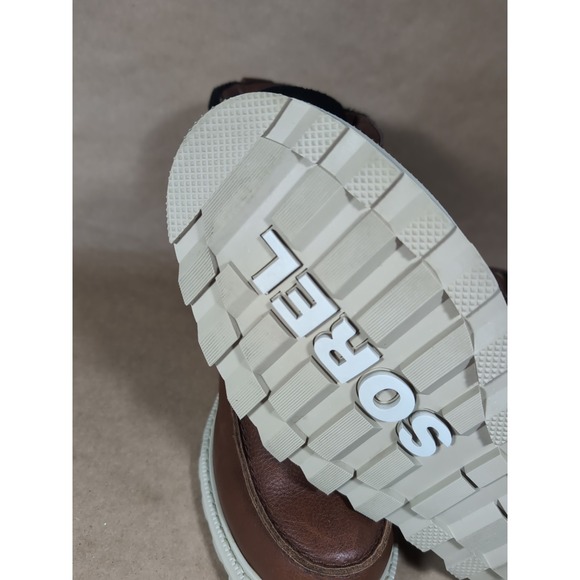 Sorel Madson II Men's 8.5 Moc Toe Ankle Boots Brown Leather Waterproof Chukka - Picture 7 of 12